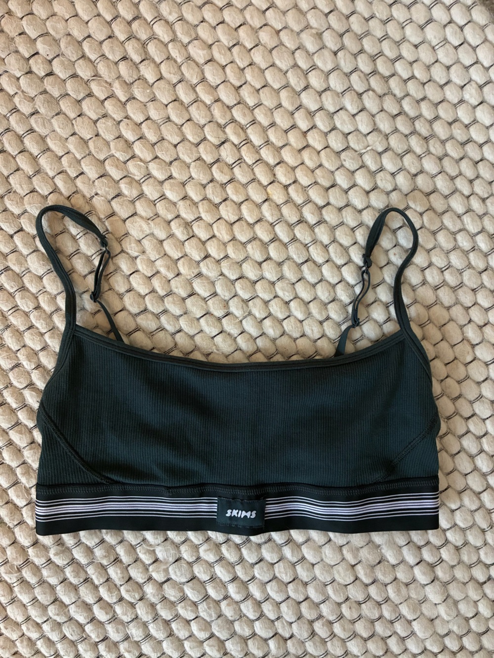 SKIMS Cotton Ribbed Sports Bra